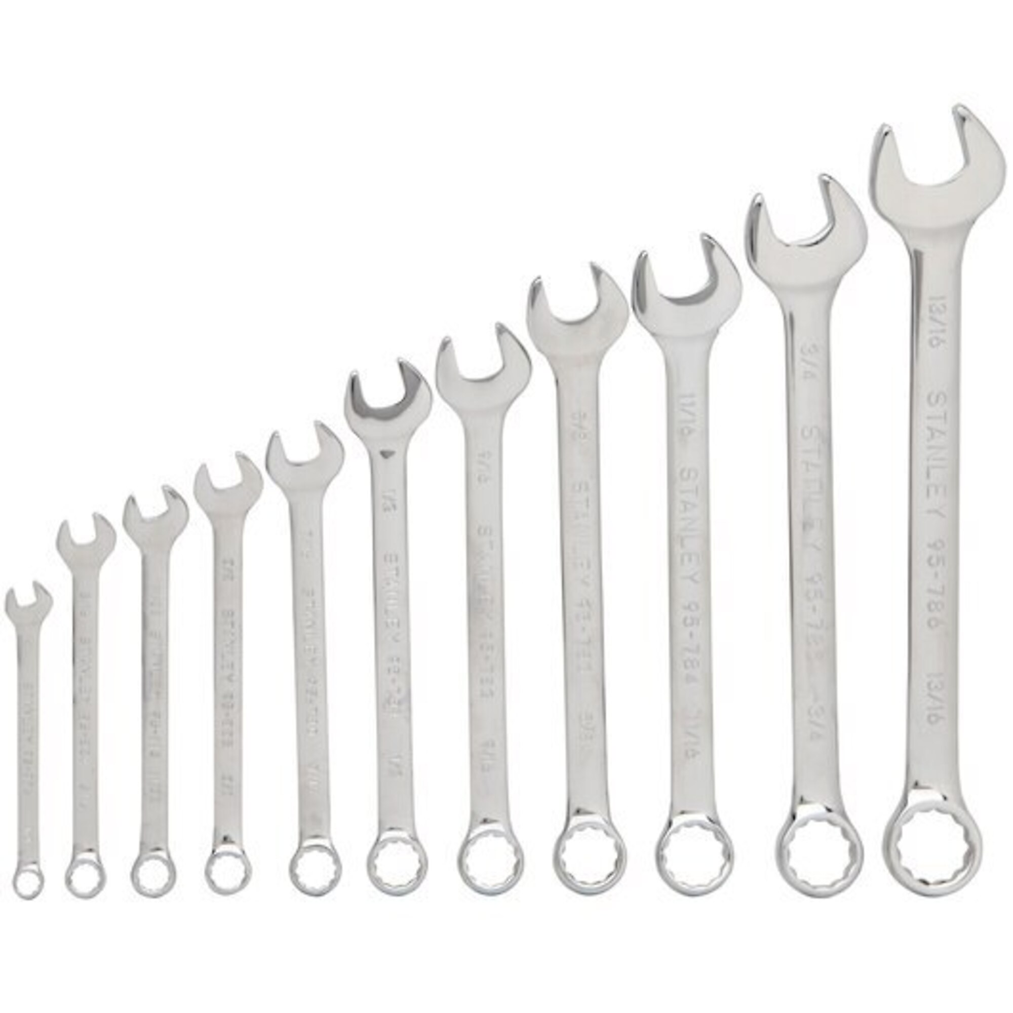 STANLEY, 11-Piece Combination Wrench Set SAE, Model# 94-385W